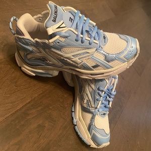 Blue and white balenciaga sneaker WOMEN 41 fits like women 41.5 10 MEN 8 1/2 -9